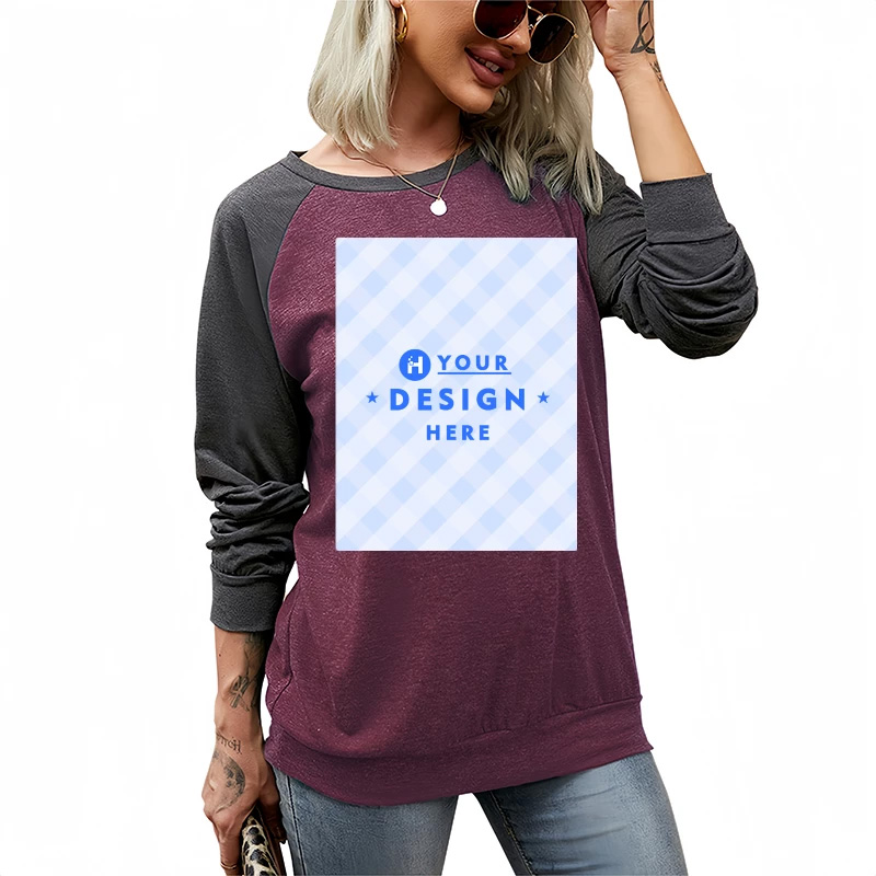 Two-tone Crew Neck T-Shirt