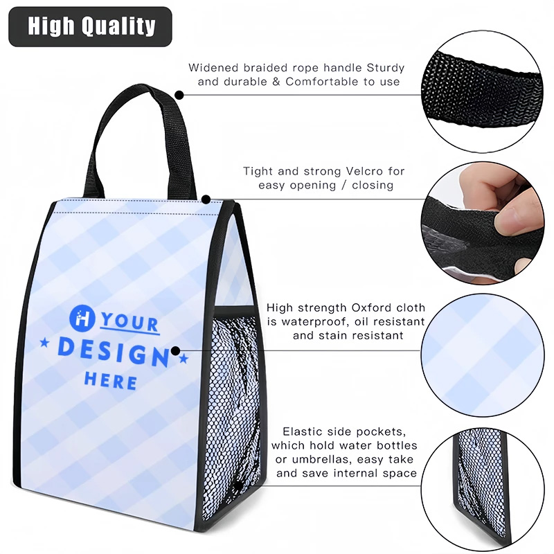 Insulated Lunch Bag (Mesh Pocket)