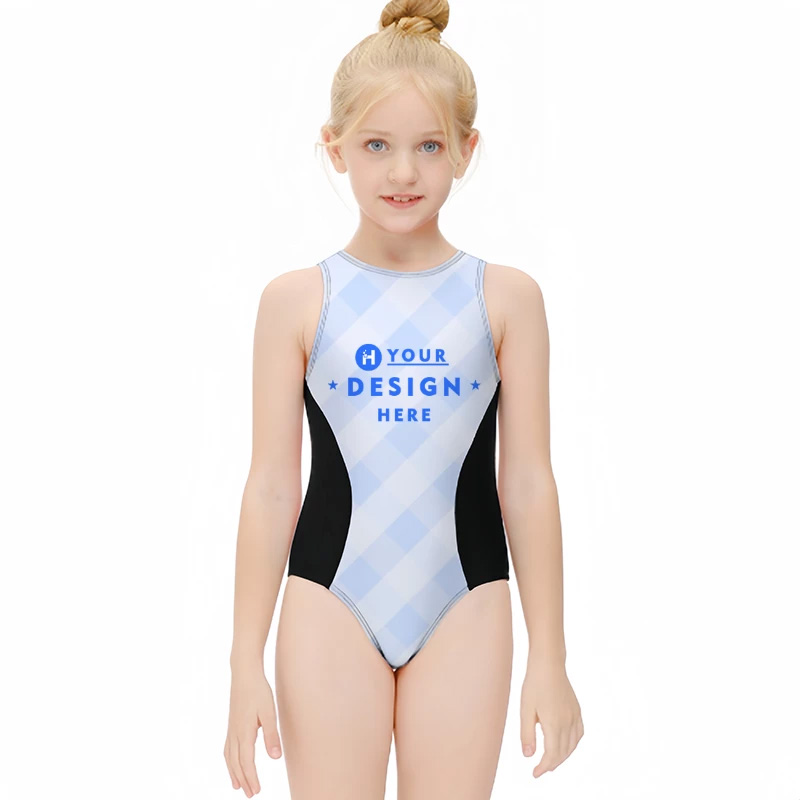 Kids One Piece Swimsuit (Black)