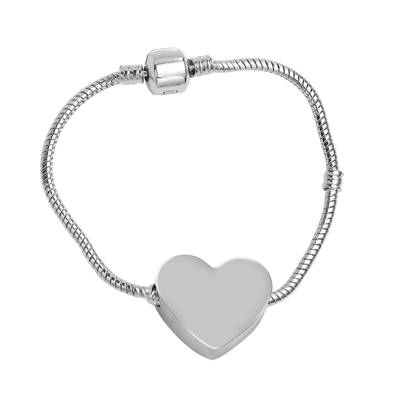 Heart Shaped Nnake Bone Bracelet