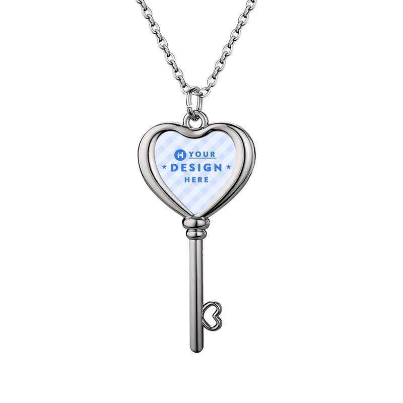 Heart Shaped Key Necklace