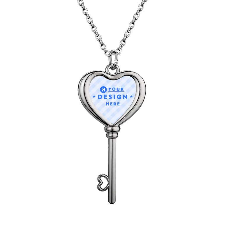 Heart Shaped Key Necklace