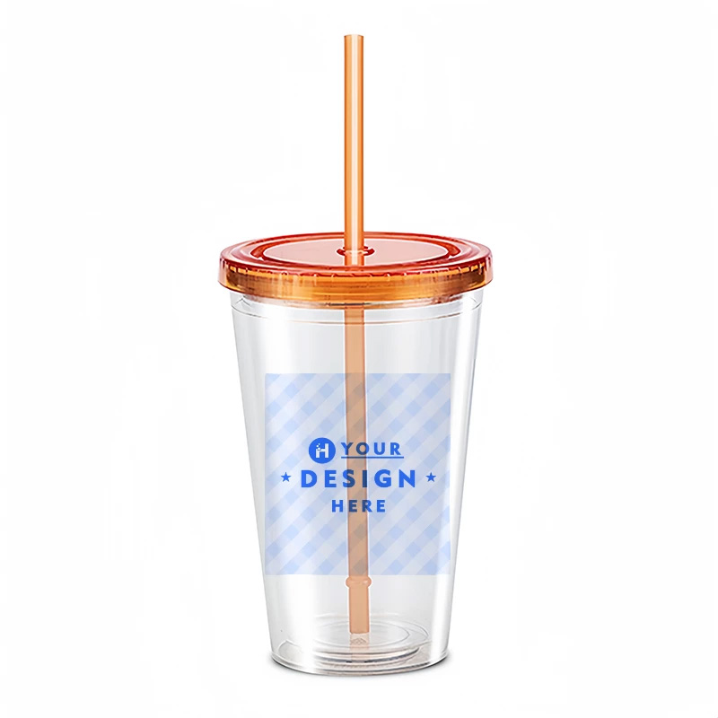 Double Layer Plastic Cup