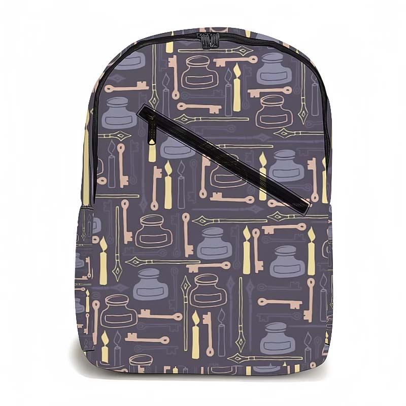 Diagonal Zipper Backpack