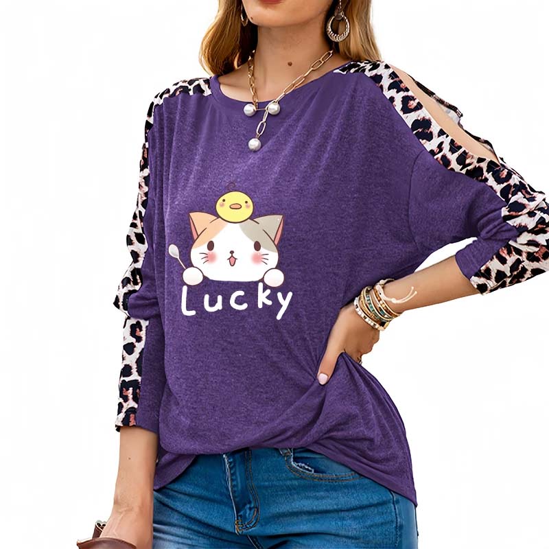 Leopard Long-Sleeved T-Shirt